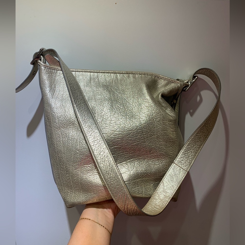 Coach Gold Metallic Shoulder Bag
